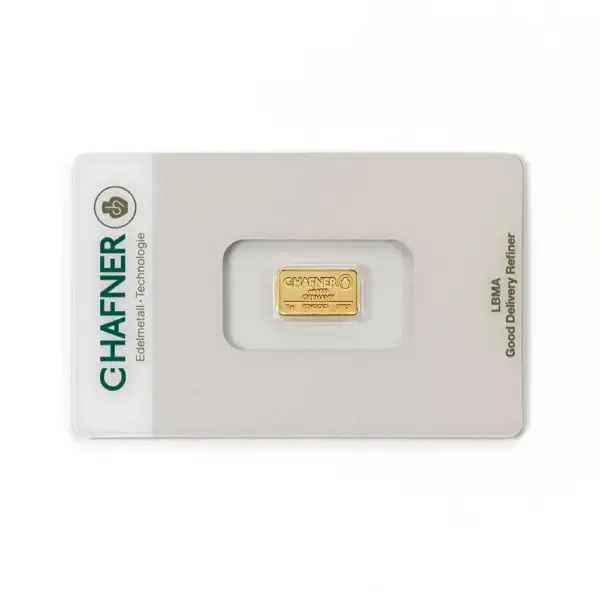 1 g Goldbarren (geprägt) – C. Hafner