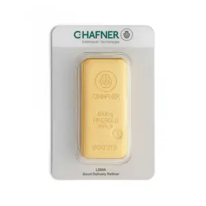 1 kg Goldbarren (gegossen) – C. Hafner