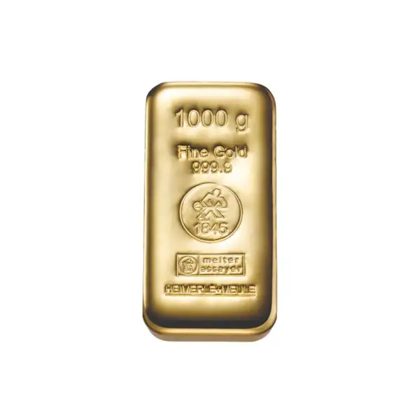 1 kg Goldbarren (gegossen) – Heimerle + Meule