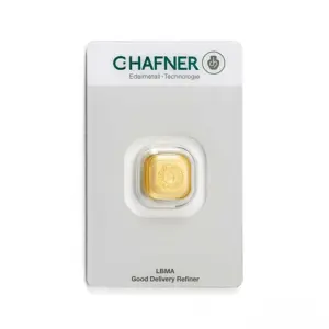1 oz Goldbarren (gegossen) – C. Hafner