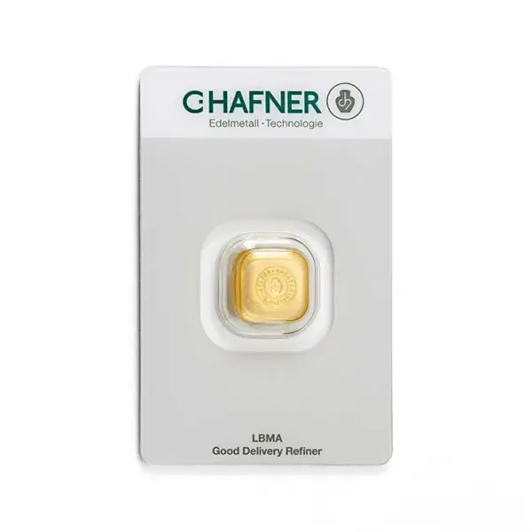 1 oz Goldbarren (gegossen) – C. Hafner