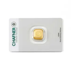 1 oz Goldbarren (gegossen) – C. Hafner