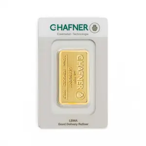 1 oz Goldbarren (geprägt) – C. Hafner