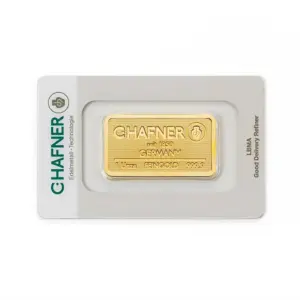 1 oz Goldbarren (geprägt) – C. Hafner