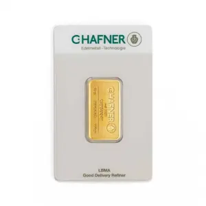 10 g Goldbarren (geprägt) – C. Hafner
