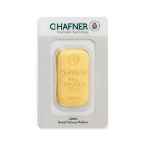 100 g Goldbarren (gegossen) – C. Hafner