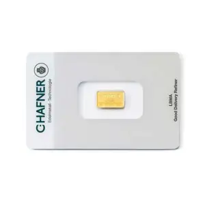 2 g Goldbarren (geprägt) – C. Hafner