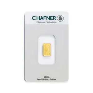 2 g Goldbarren (geprägt) – C. Hafner