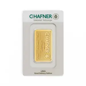 20 g Goldbarren (geprägt) – C. Hafner