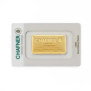 20 g Goldbarren (geprägt) – C. Hafner