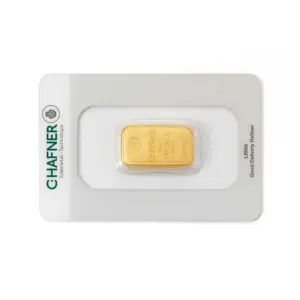 250 g Goldbarren (gegossen) – C. Hafner