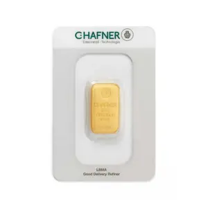 250 g Goldbarren (gegossen) – C. Hafner