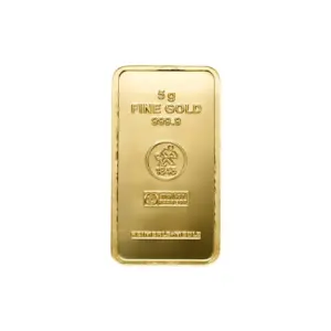 5 g Goldbarren (geprägt) – Heimerle + Meule