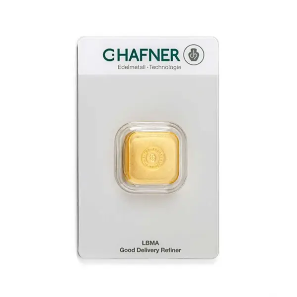 50 g Goldbarren (gegossen) – C. Hafner