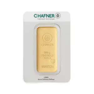 500 g Goldbarren (gegossen) – C. Hafner