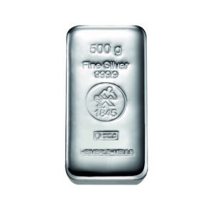 500 g Silberbarren von Heimerle & Meule