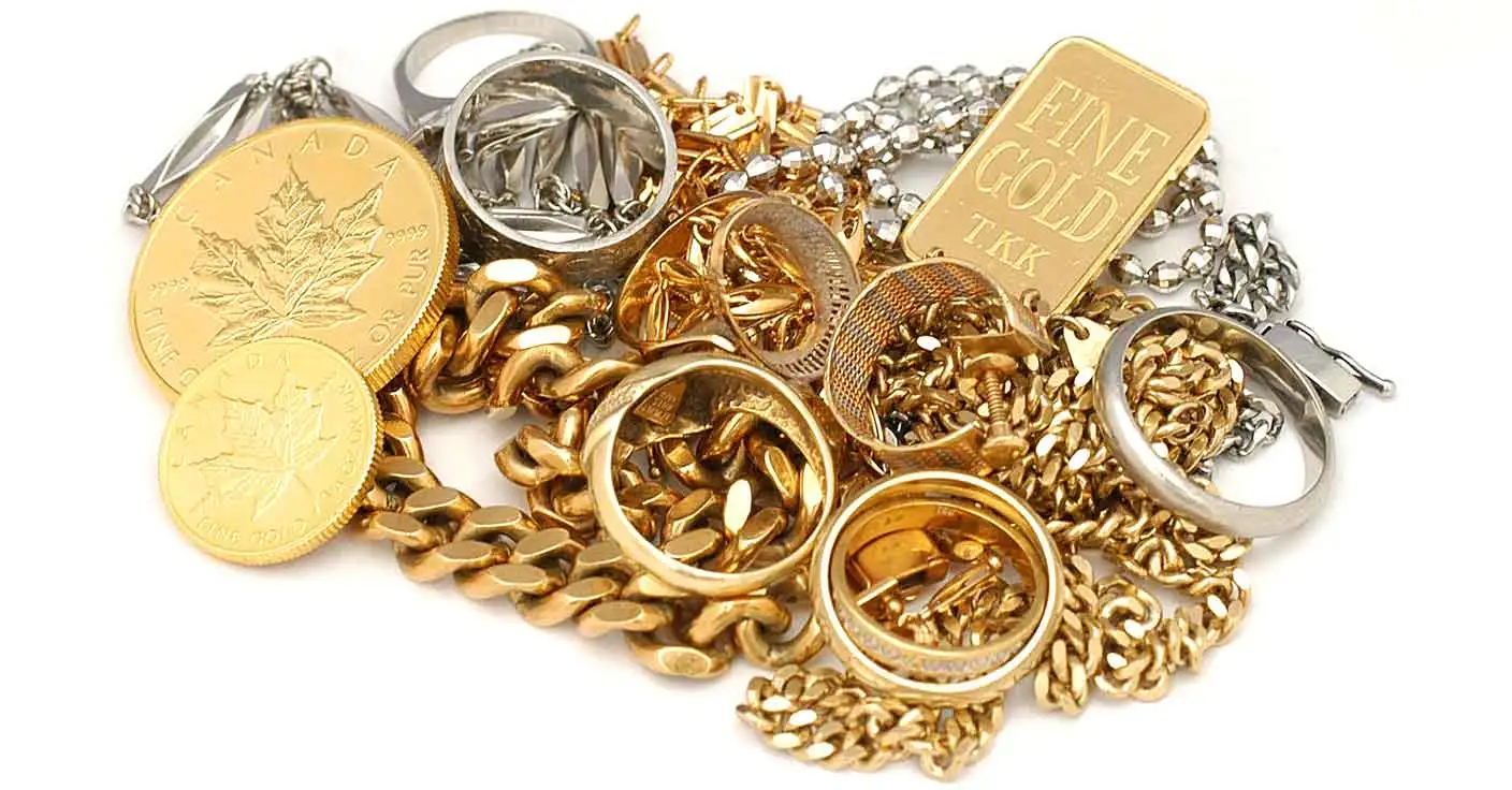 Altgold, M&uuml;nzen, Barren und Schmuck