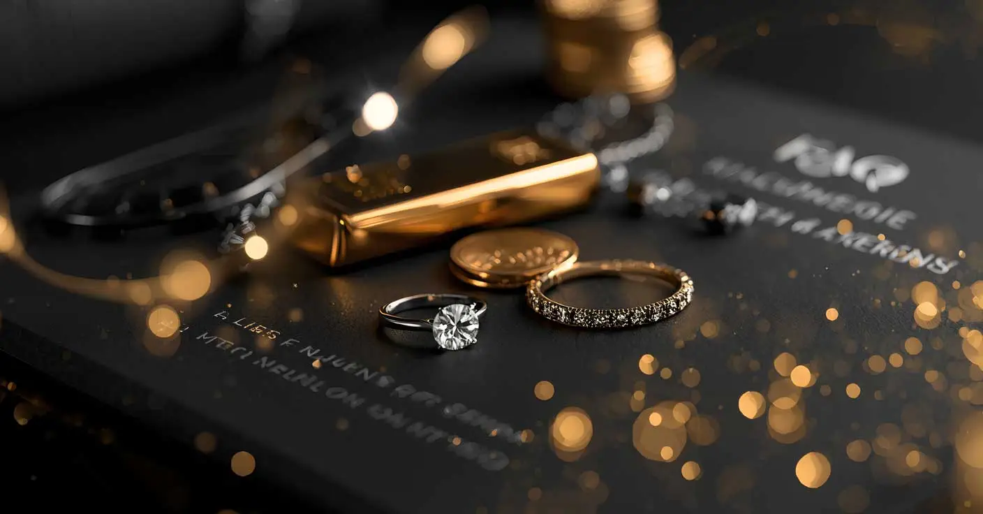 Schmuck, Barren, Goldmünze, Unterlagen