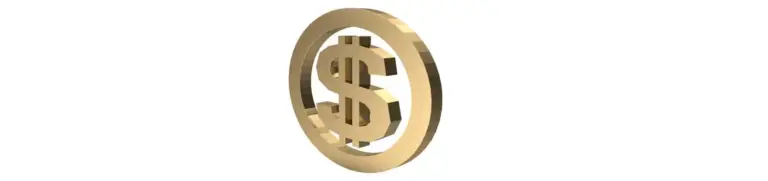 Dollarzeichen in Gold