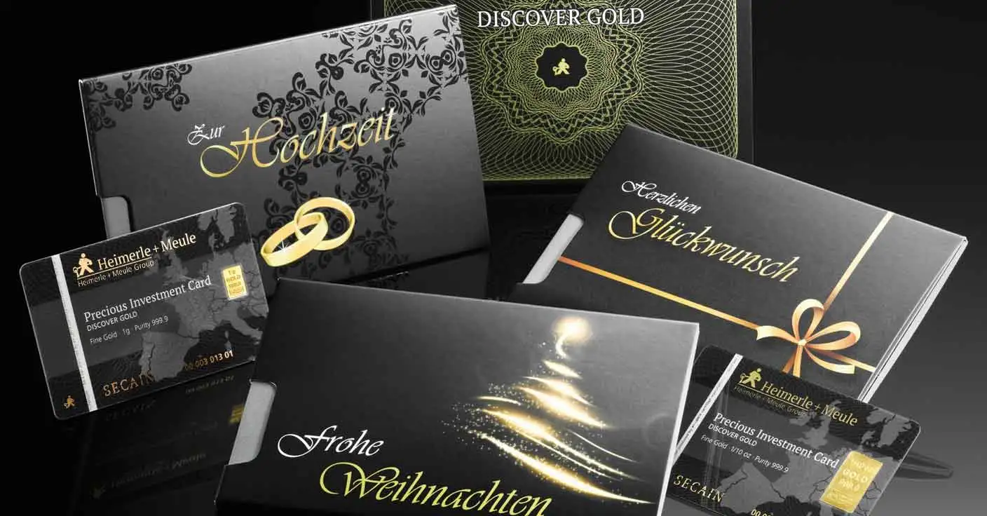 1g Gold-Geschenkkarten