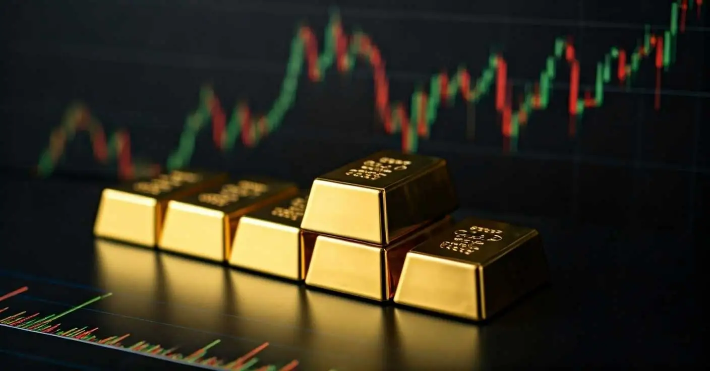 Goldbarren, Grafik/Chart steigende Kurse