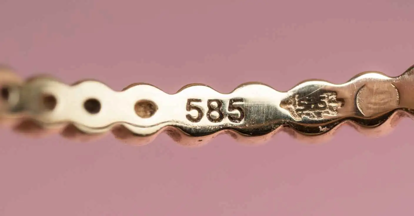 585er / 14 Karat Gold Punzierung