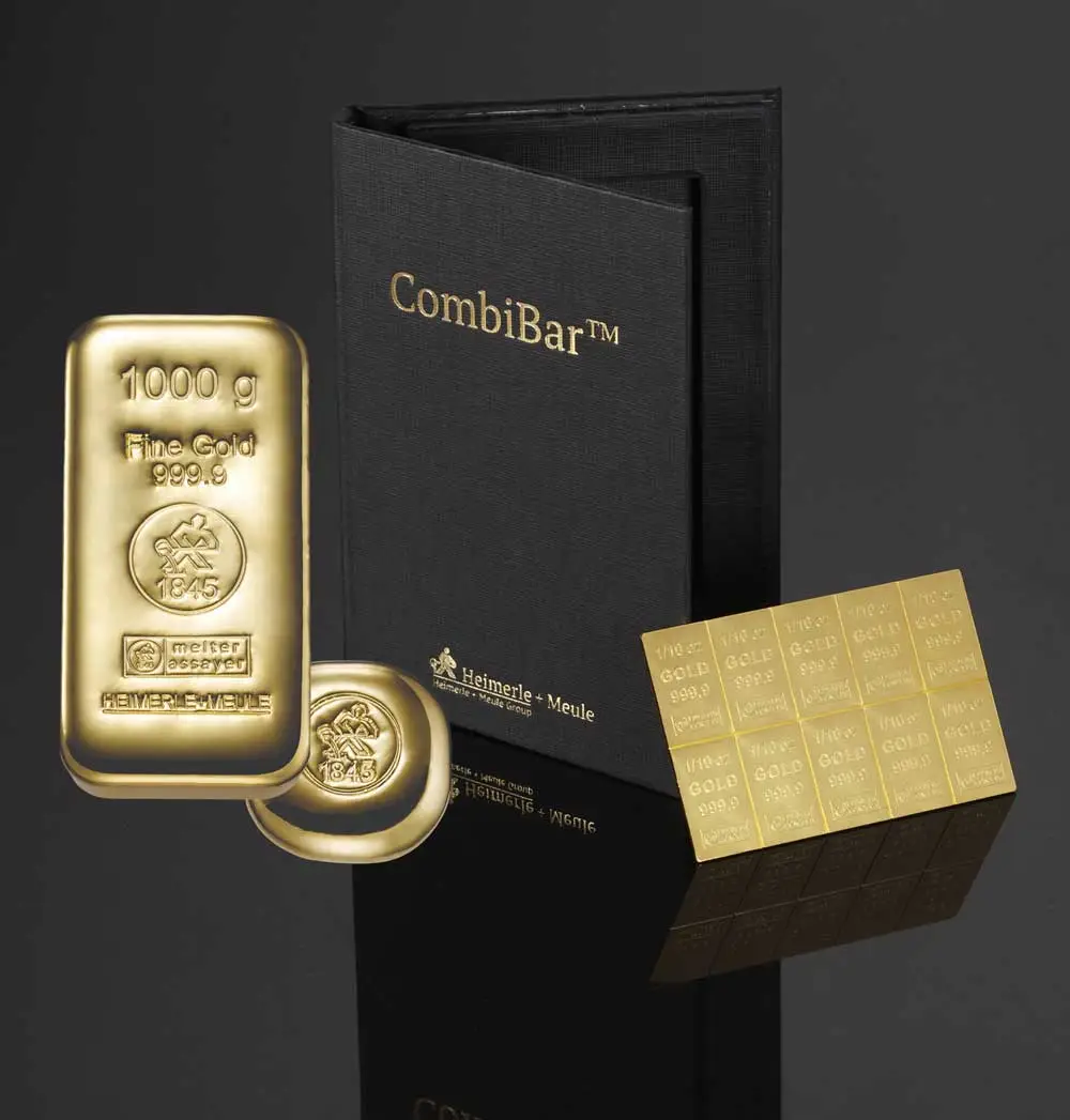 Heimerle + Meule Goldbarren und Taffelbarren