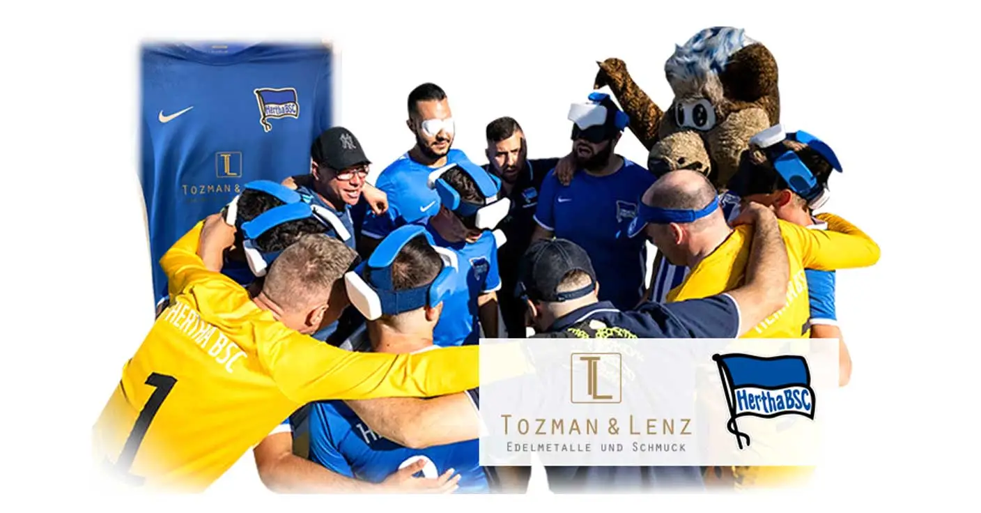 Blindenfu&szlig;ball Mannschaft Hertha BSC