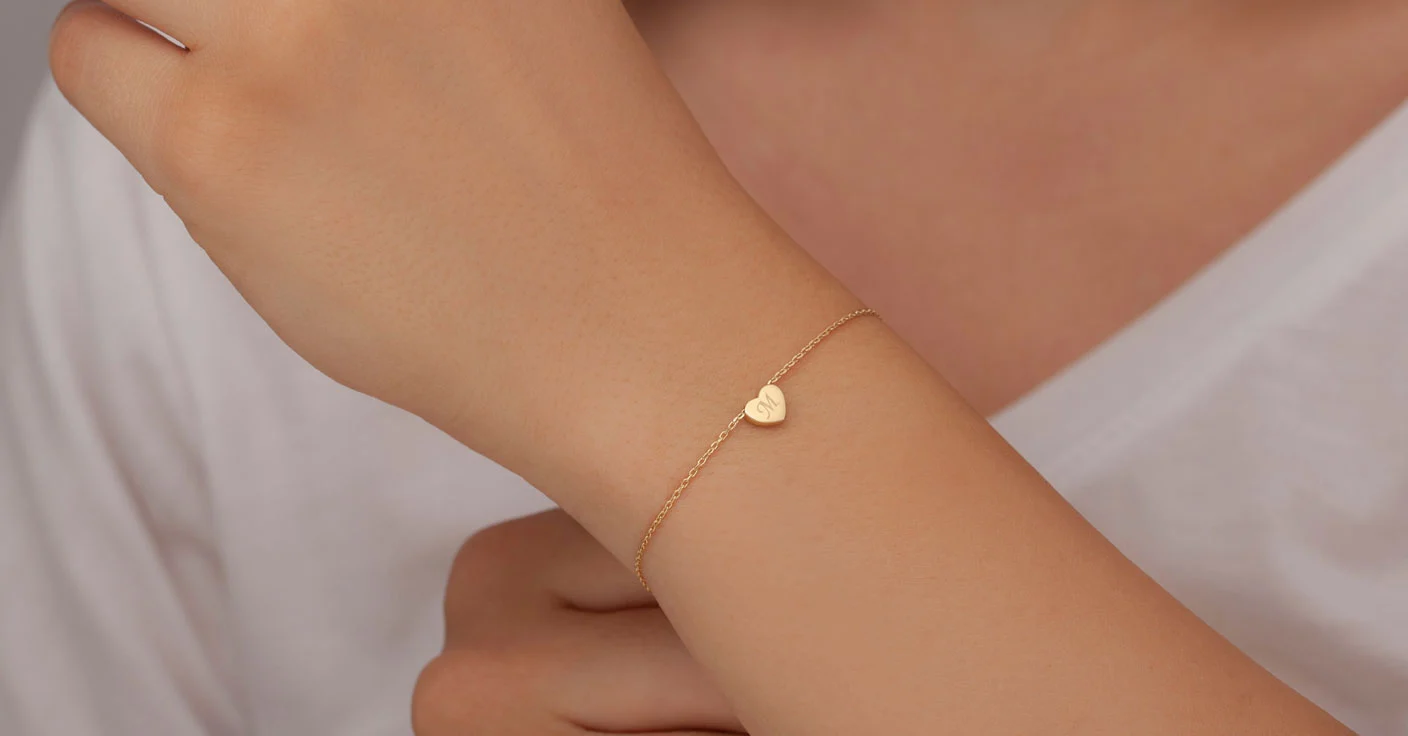 Armband mit Herzanh&auml;nger