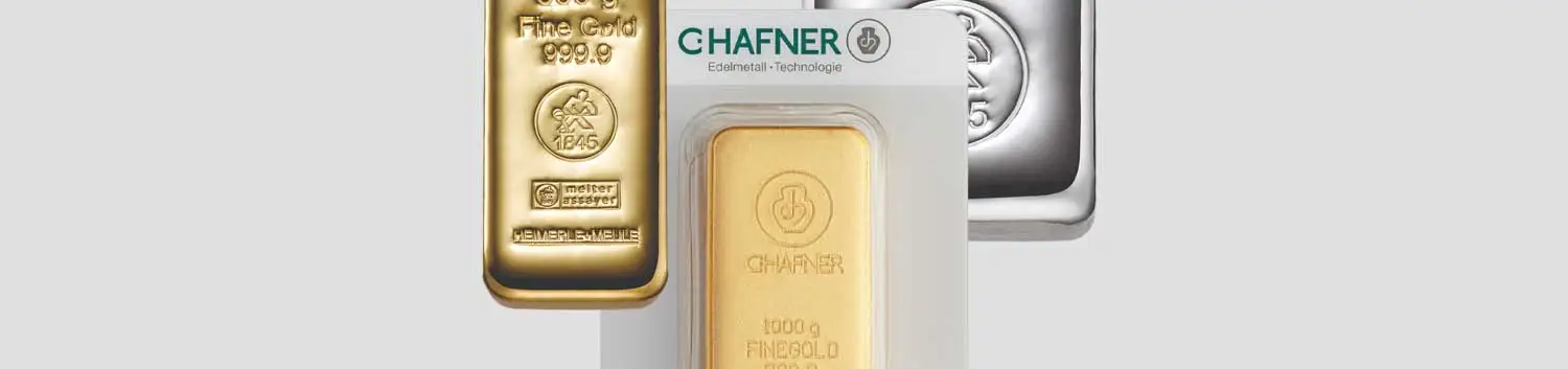 Gold oder Silber? Die besten Barren von Heimerle + Meule und C. Hafner im Vergleich